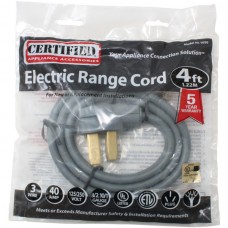 3-Wire Open-End-Connector 40-Amp Range Cord, 4ft