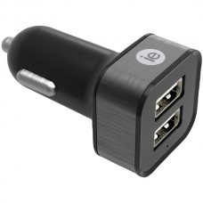2.4-Amp Dual USB Car Charger (Black)