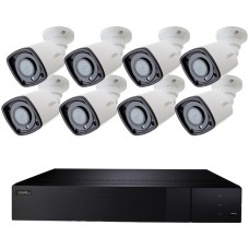 16-Channel 1080p 3TB NVR with 8 1080p Color Night Vision Bullet Cameras