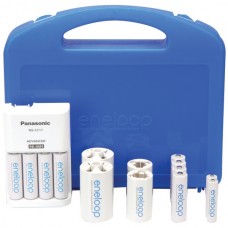 4-Position Charger with 2 AAA & 8 AA eneloop(R) Batteries & 2 C & 2 D Spacers