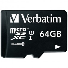 64GB Class 10 microSDXC(TM) Card with Adapter