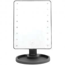 16-LED Lighted Vanity Mirror (Black)