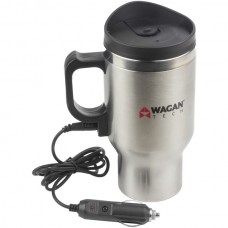 12-Volt Deluxe Double-Wall Stainless Steel Heated Travel Mug